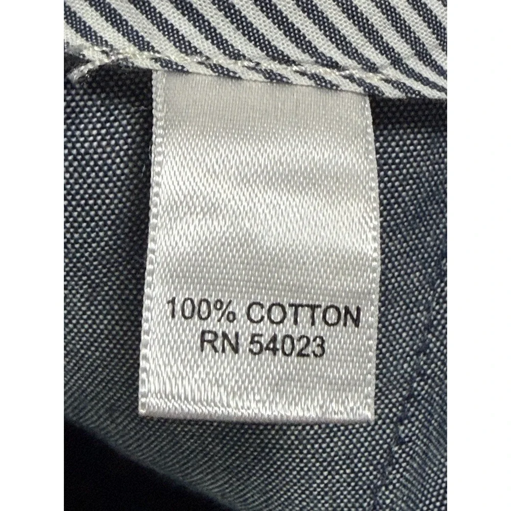 Banana Republic Mens Pants 36x30 Relaxed Fit Wide Leg Cotton Blue Flap Pockets